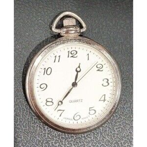 Military Style MOVT WHT Japan Pocket Watch